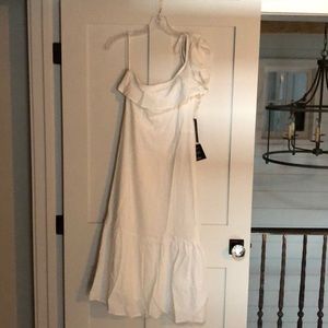 Lulus white one shoulder dress